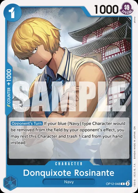 Donquixote Rosinante, One Piece card OP12-048 — LEGACY OF THE MASTER set