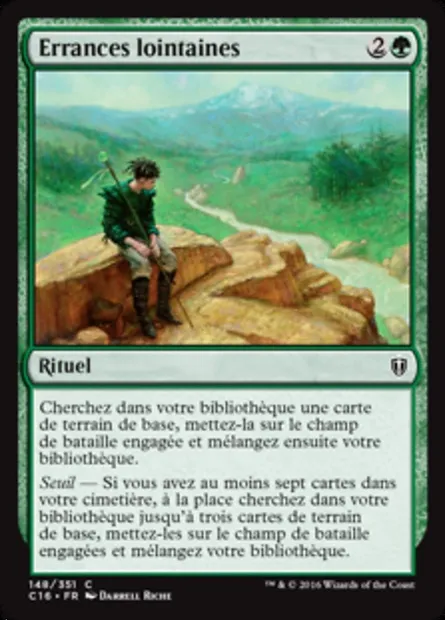 Errances lointaines, carte Magic C16 148 — extension Commander 2016