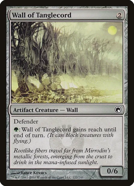 Wall of Tanglecord, Magic card SOM 222 — Scars of Mirrodin set