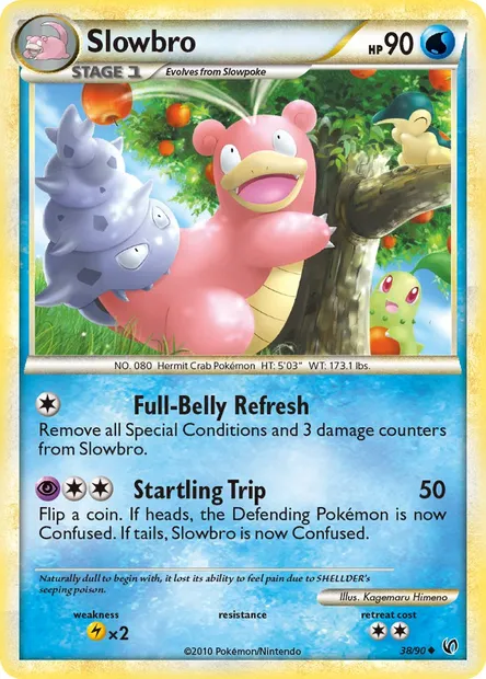 Slowbro, Pokémon card UD 38 — Undaunted set