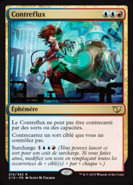 Contreflux, carte Magic C15 214 — extension Commander 2015