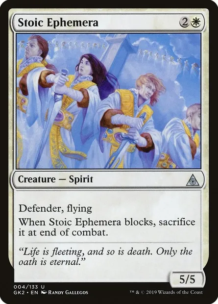 Stoic Ephemera, Magic card GK2 4 — RNA Guild Kit set