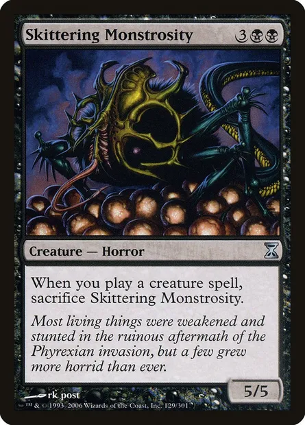 Skittering Monstrosity, Magic card TSP 129 — Time Spiral set