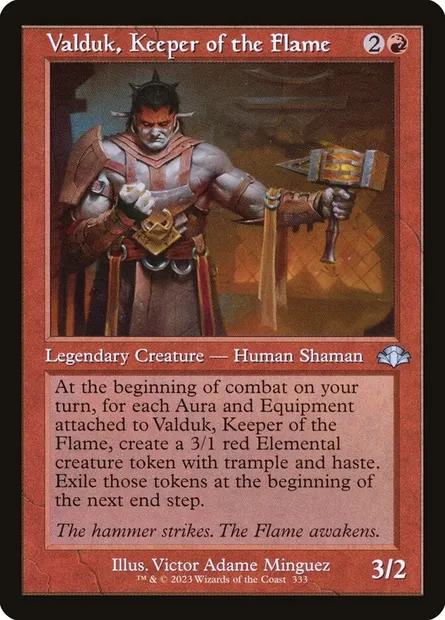 Valduk, Keeper of the Flame, Magic card DMR 333 — Dominaria Remastered set
