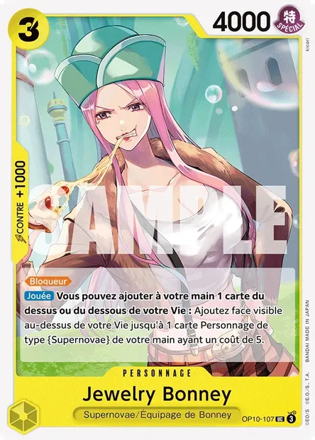 Jewelry Bonney, carte One Piece OP10-107 — extension SANG ROYAL