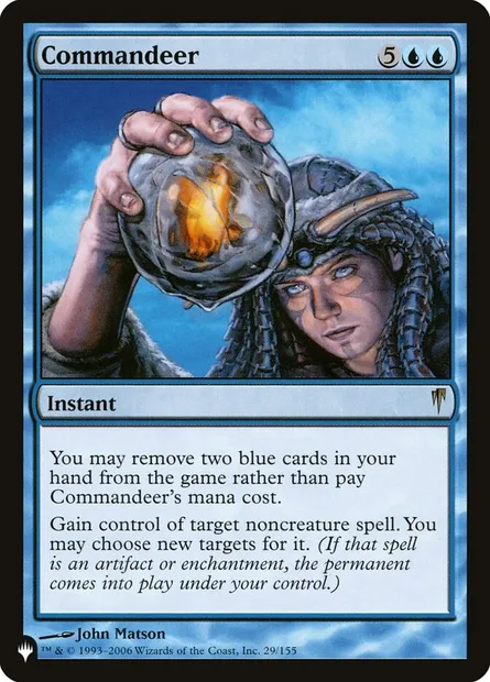 Commandeer, Magic card PLST CSP-29 — The List set