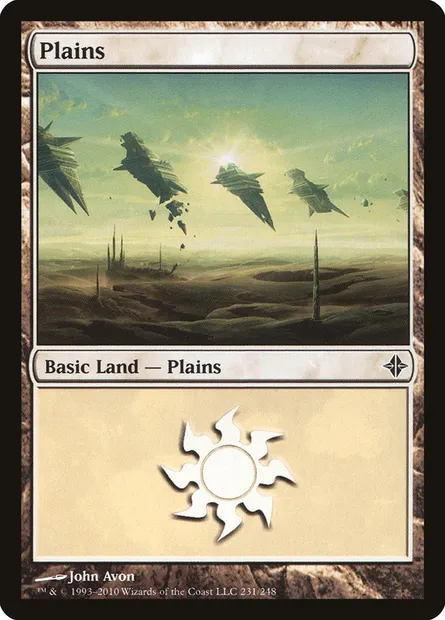 Plains, Magic card ROE 231 — Rise of the Eldrazi set
