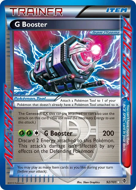 G Booster, Pokémon card PLB 92 — Plasma Blast set