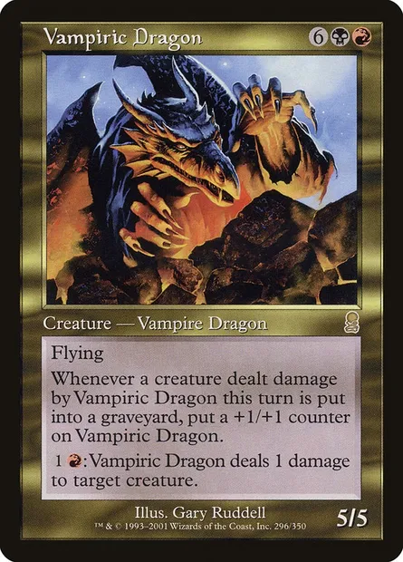 Vampiric Dragon, Magic card ODY 296 — Odyssey set