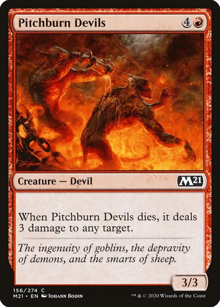 Pitchburn Devils, Magic card M21 156 — Core Set 2021 set