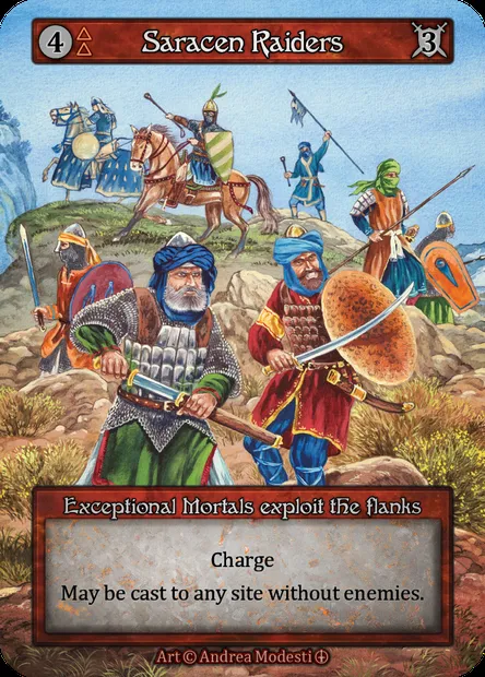 Saracen Raiders, Sorcery card ATH 062 — Arthurian Legends set