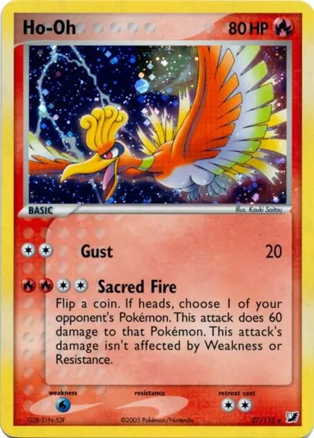 Ho-Oh, carte Pokémon TDX 027-3 — extension Theme Deck & Blisters Exclusives