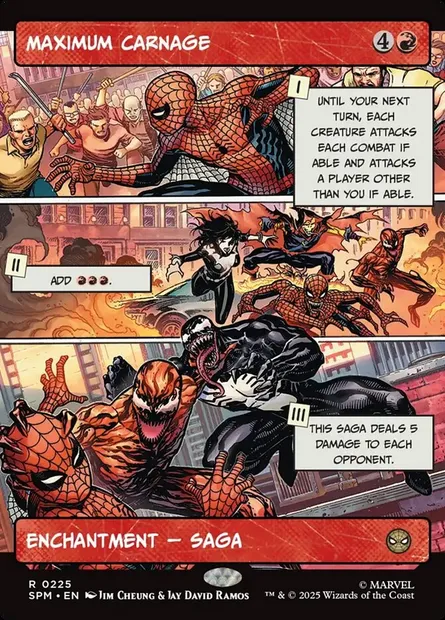 Maximum Carnage, Magic card SPM 225 — Marvel's Spider-Man set