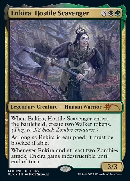 Enkira, Hostile Scavenger, carte Magic SLX 20 — extension Universes Within