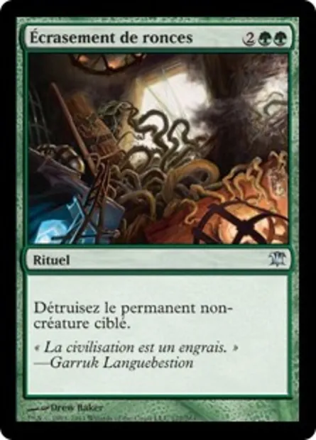 Écrasement de ronces, carte Magic ISD 172 — extension Innistrad