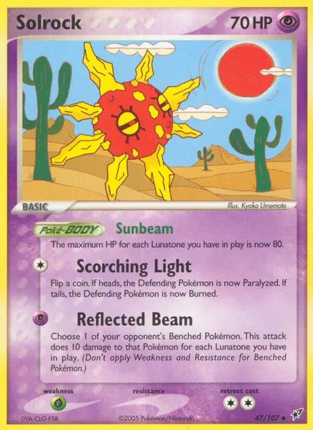Solrock, Pokémon card DX 47 — Deoxys set