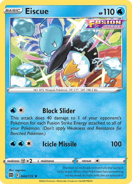 Eiscue, Pokémon card BRS 044 — Brilliant Stars set
