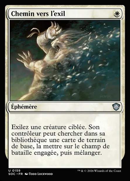 Chemin vers l'exil, carte Magic SOC 159 — extension Secrets of Strixhaven Commander
