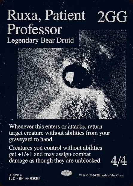 Ruxa, professeur patient, carte Magic SLZ 204 — extension The Zeta Set