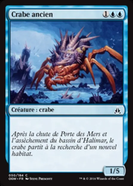 Crabe ancien, carte Magic OGW 50 — extension Le serment des Sentinelles