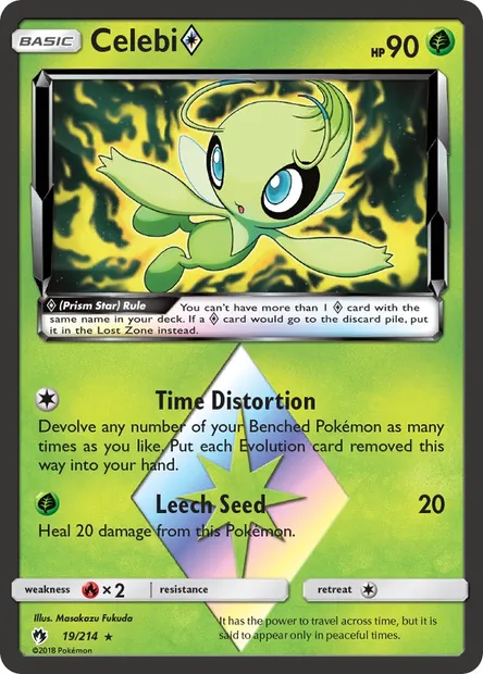 Celebi ◇, Pokémon card LOT 19 — Lost Thunder set