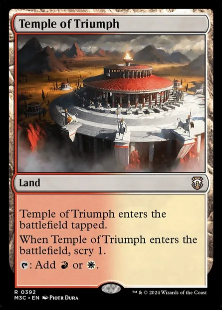 Temple of Triumph, Magic card M3C 392 — Modern Horizons 3 Commander set