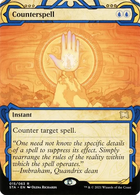 Counterspell, Magic card STA 15 — Strixhaven Mystical Archive set
