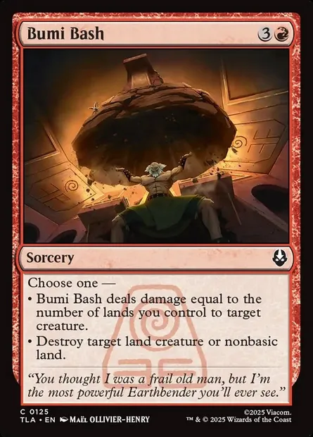 Bumi Bash, Magic card TLA 125 — Avatar: The Last Airbender set