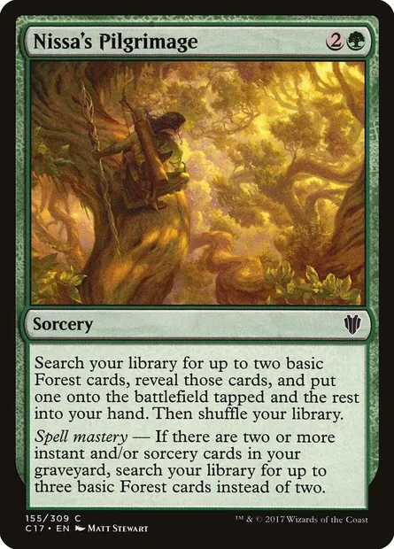 Nissa's Pilgrimage, Magic card C17 155 — Commander 2017 set