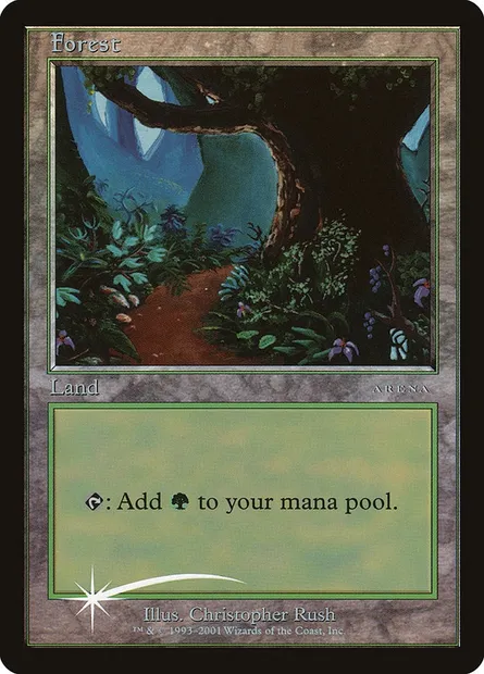 Forêt, carte Magic PAL01 11 — extension Arena League 2001