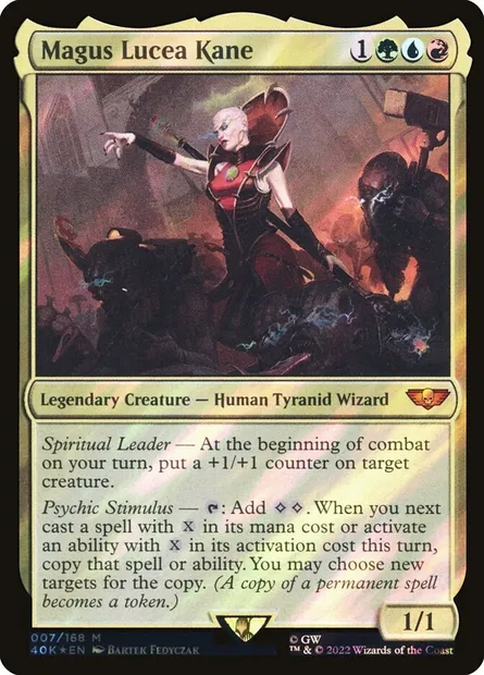 Magus Lucea Kane, carte Magic 40K 7 — extension Warhammer 40,000 Commander