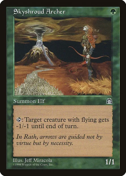Archer de Linciel, carte Magic STH 114 — extension Forteresse