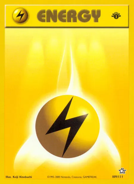 Lightning Energy, Pokémon card NG 109 — Neo Genesis set