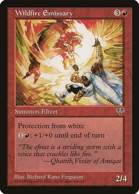 Wildfire Emissary, Magic card MIR 203 — Mirage set