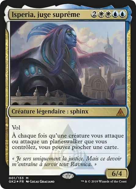 Isperia, juge suprême, carte Magic GK2 1 — extension RNA Guild Kit
