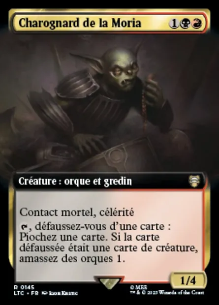 Charognard de la Moria, carte Magic LTC 145 — extension Tales of Middle-earth Commander