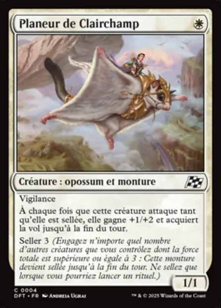 Planeur de Clairchamp, carte Magic DFT 4 — extension Aetherdrift