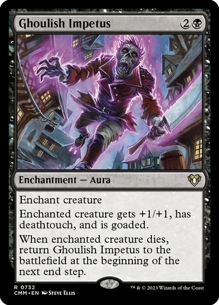 Ghoulish Impetus, Magic card CMM 732 — Commander Masters set