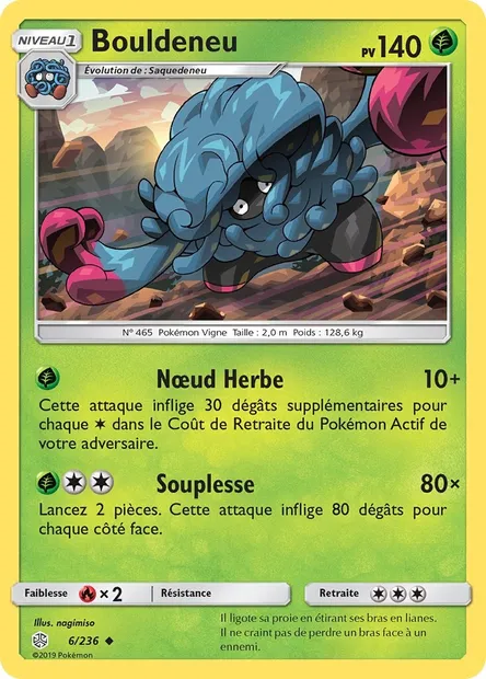 Bouldeneu, carte Pokémon CEC 6 — extension Éclipse Cosmique