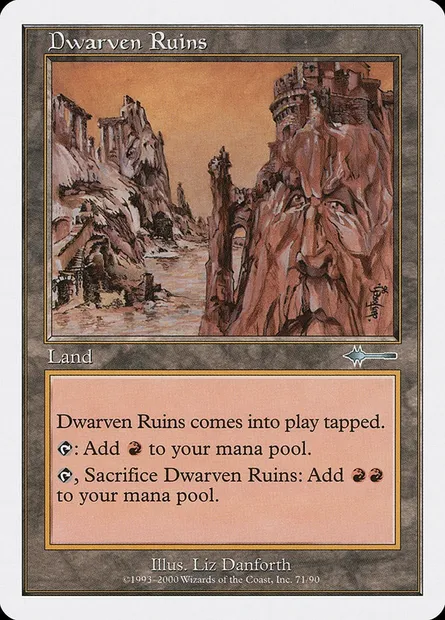 Dwarven Ruins, Magic card BTD 71 — Beatdown Box Set set