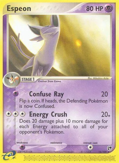 Espeon, Pokémon card SS 16 — Sandstorm set