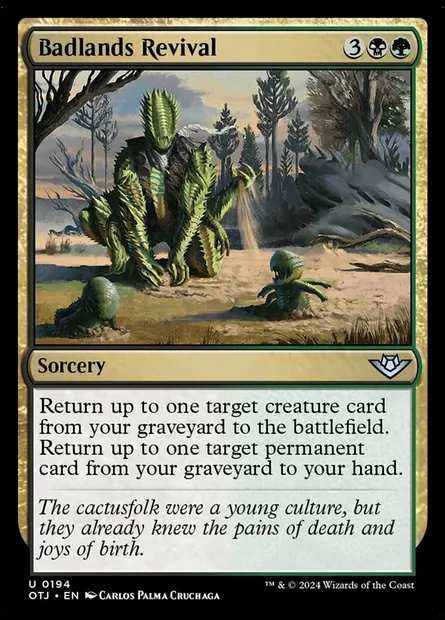 Badlands Revival, Magic card OTJ 194 — Outlaws of Thunder Junction set