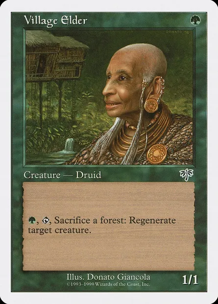 Village Elder, Magic card BRB 94 — Battle Royale Box Set set