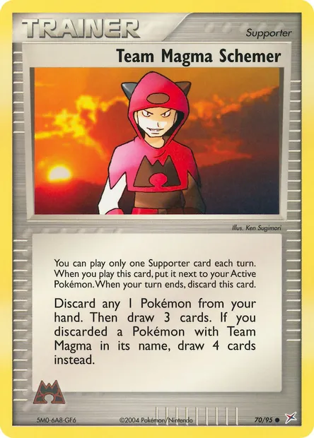 Team Magma Schemer, Pokémon card MA 70 — Team Magma vs Team Aqua set