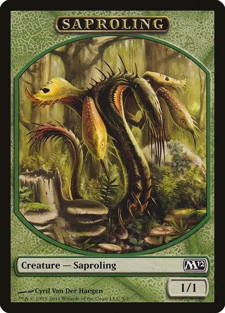 Saproling, Magic card TM12 5 — Magic 2012 Tokens set