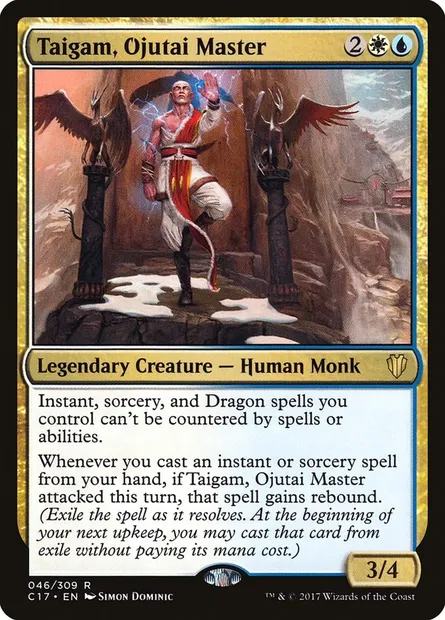 Taigam, Ojutai Master, Magic card C17 46 — Commander 2017 set