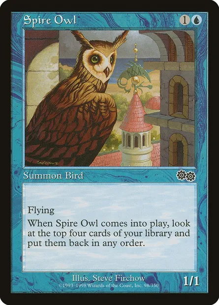 Spire Owl, Magic card USG 98 — Urza's Saga set