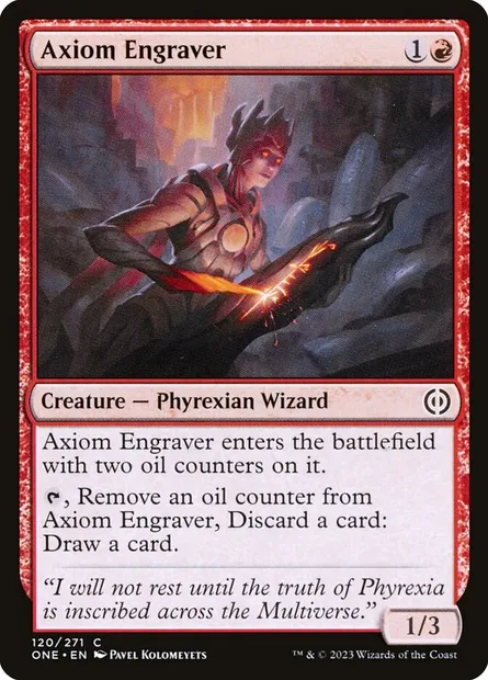 Axiom Engraver, Magic card ONE 120 — Phyrexia: All Will Be One set