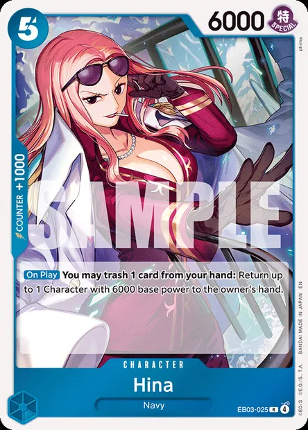 Hina, One Piece card EB03-025 — ONE PIECE HEROINES EDITION set