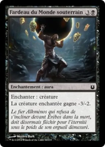 Fardeau du Monde souterrain, carte Magic BNG 86 — extension Créations divines
